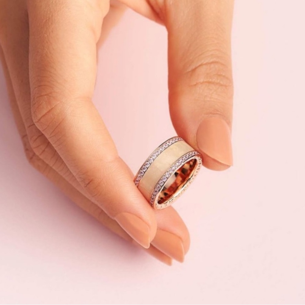 Rose Gold Hearts of Pandora Ring - Picture 5 of 7